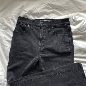 Madewell Black Flare Wide Leg Jeans